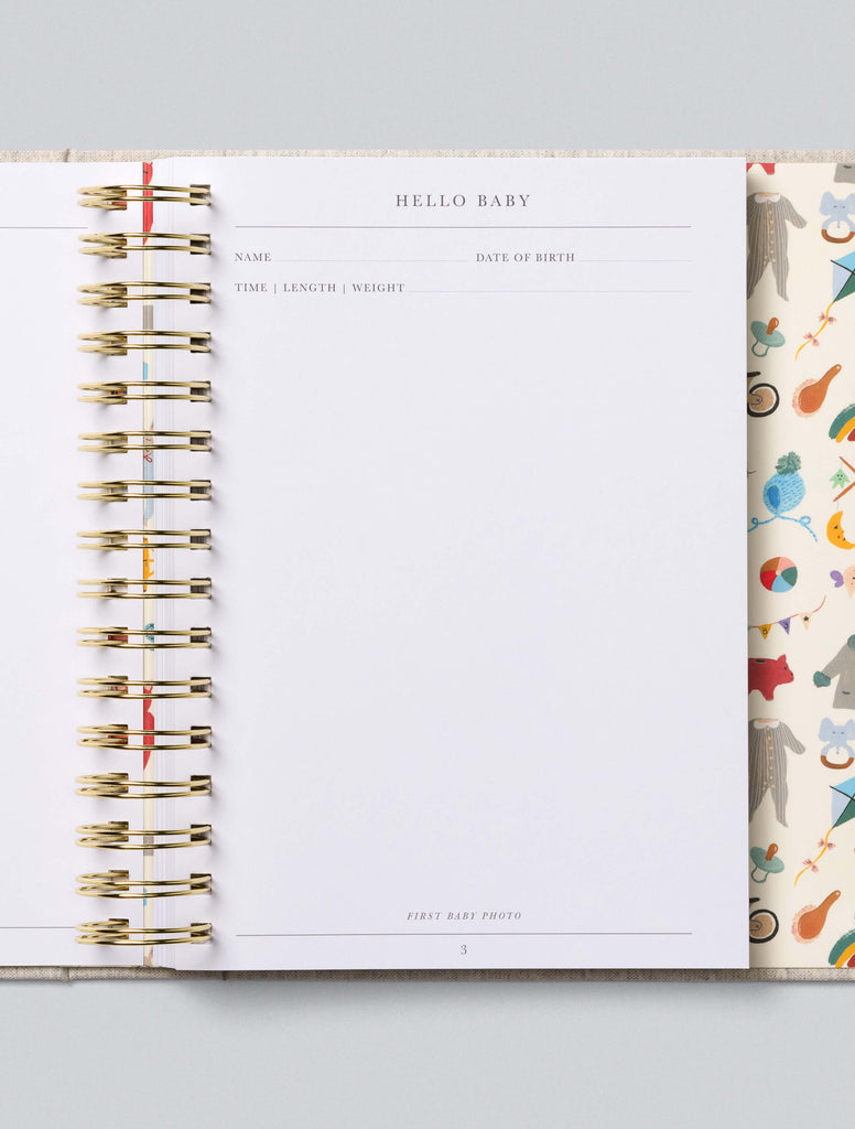 Baby Journal - First Year Record Book (boxed / wire bound)