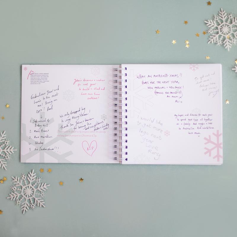 Christmas journal for recording Christmas memories aa a new Christmas tradition. My Memory Books