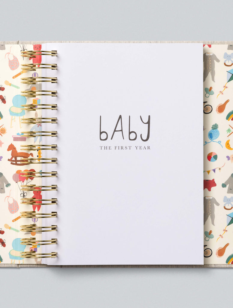 Baby Journal - First Year Record Book (boxed / wire bound)