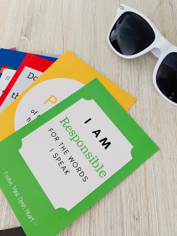 Growing Minds Affirmation cards (7-12 years) - My Memory Books
