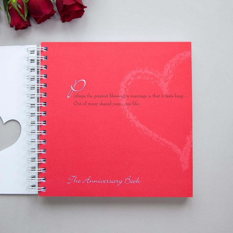 Wedding gift or for the first paper anniversary, to fill with wedding anniversary memories. 